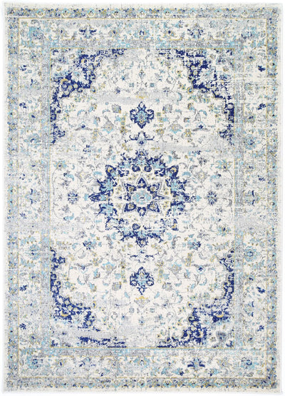 Delicate Navy Blue Traditional Rug 160x230 cm