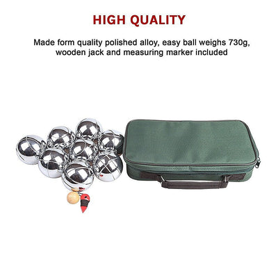 Deluxe Boules Bocce 8 Alloy Ball Set Payday Deals