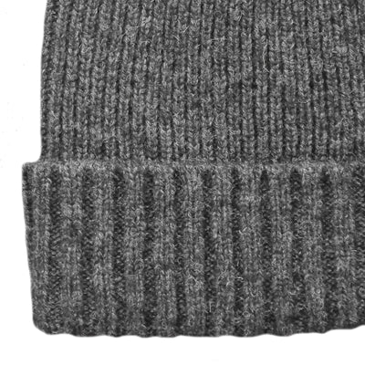 Dents Men's Wool Beanie Winter Rib Fine Knit Warm Hat Ski Turn Up - Charcoal Grey Payday Deals