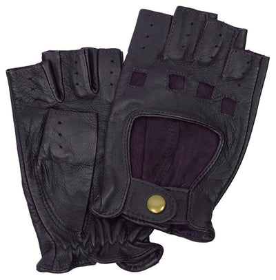 Dents Women's Half Finger Leather Driving Gloves Lashana Racing Button Glove Payday Deals