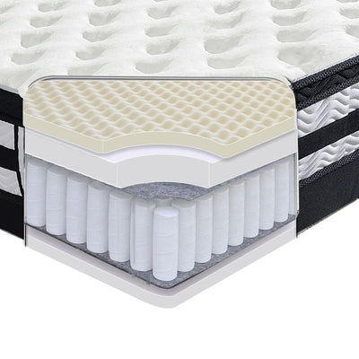 DeramZ 35CM Thickness Euro Top Egg Crate Foam Mattress in King Single Size Payday Deals