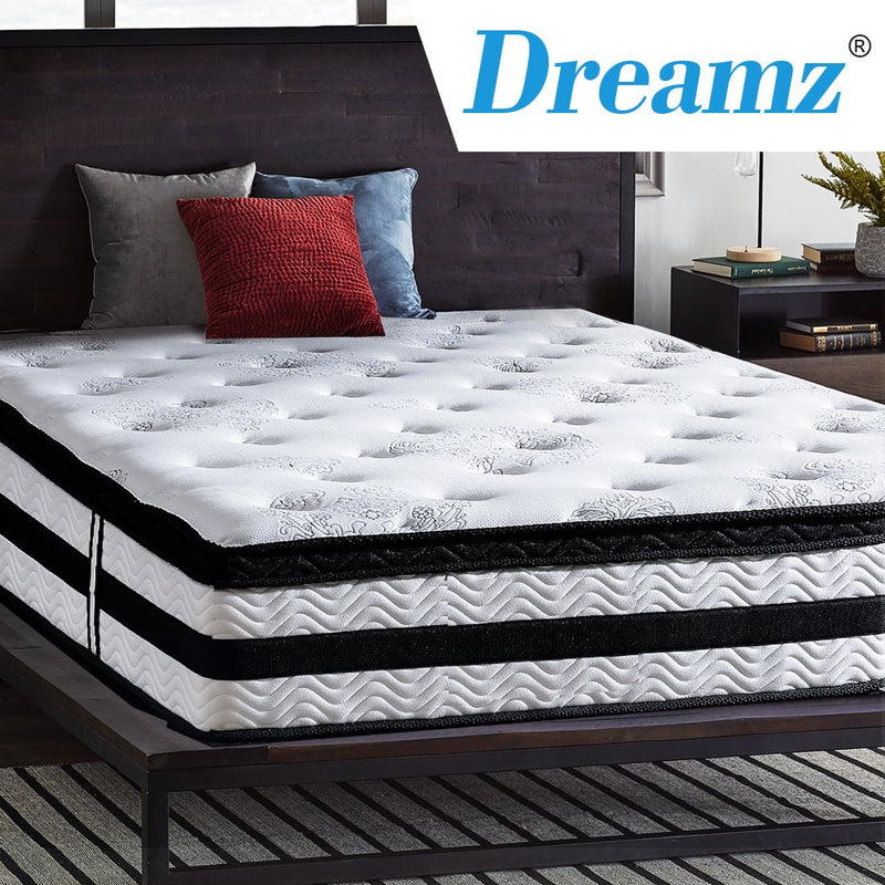 DeramZ 35CM Thickness Euro Top Egg Crate Foam Mattress in King Single Size Payday Deals