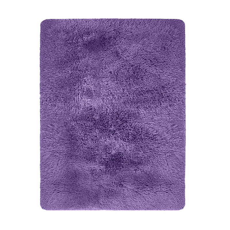 Designer Soft Shag Shaggy Floor Confetti Rug Carpet Home Decor 120x160cm Purple Payday Deals