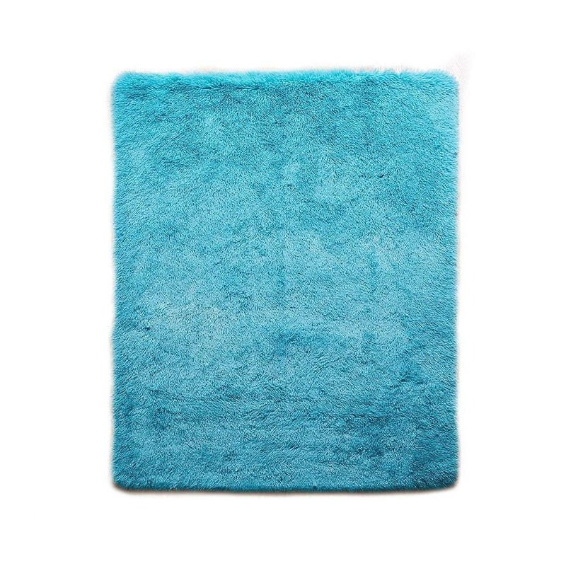 Designer Soft Shag Shaggy Floor Confetti Rug Carpet Home Decor 300x200cm Blue