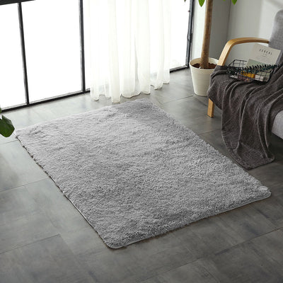 Designer Soft Shag Shaggy Floor Confetti Rug Carpet Home Decor 80x120cm Grey Payday Deals