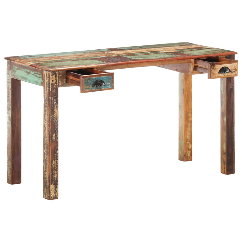 Desk 130x55x76 cm Solid Reclaimed Wood Payday Deals