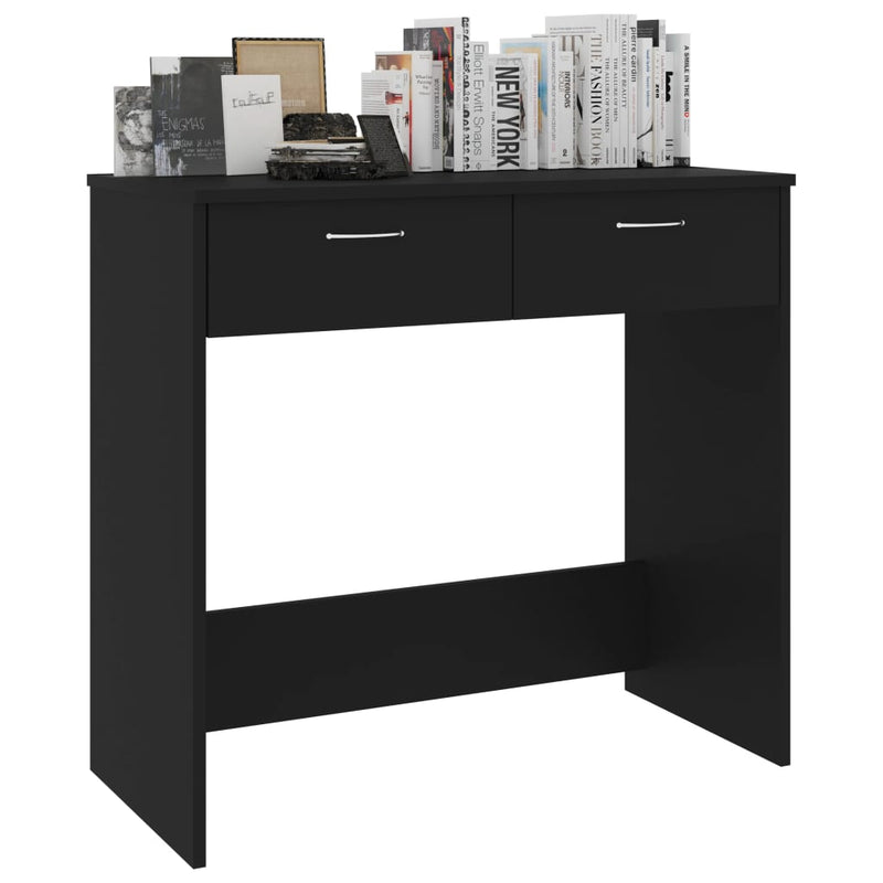 Desk Black 80x40x75 cm Engineered Wood Payday Deals