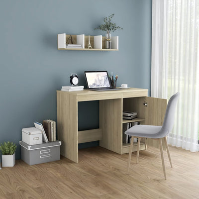 Desk Sonoma Oak 100x50x76 cm Engineered Wood Payday Deals