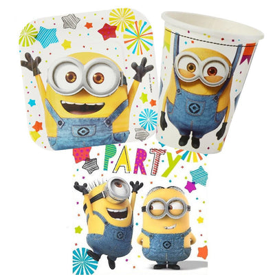 Despicable Me Minions 8 Guest Tableware Party Pack