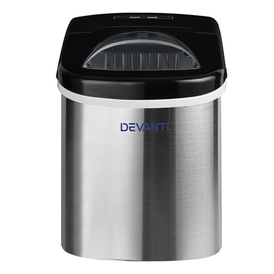 Devanti 2.4L Stainless Steel Portable Ice Cube Maker Payday Deals