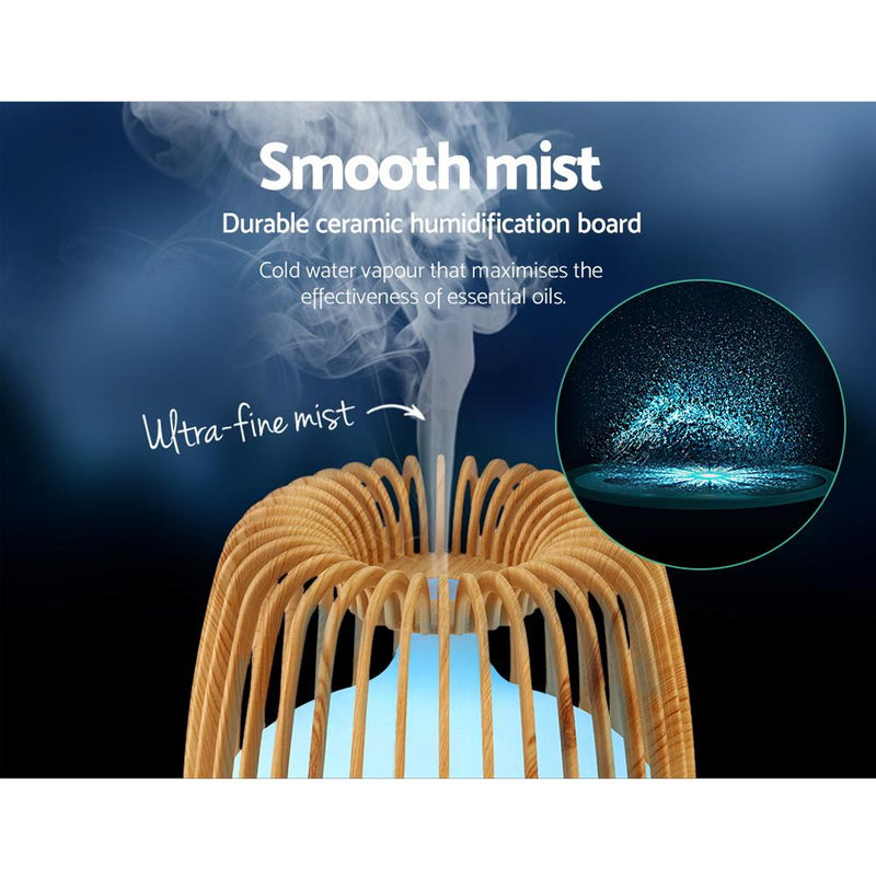 Devanti 4-In-1 Aroma Diffuser Aromatherapy Humidifier Essential Oil 500ml Payday Deals