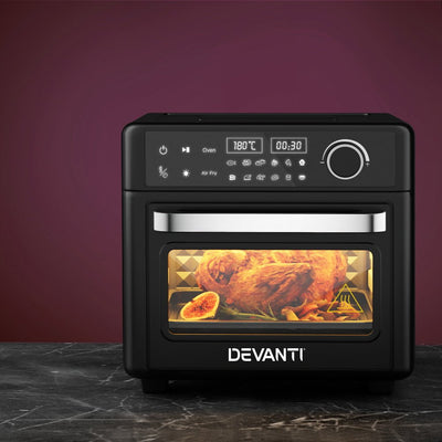 Devanti Air Fryer 15L LCD Fryers Oven Payday Deals