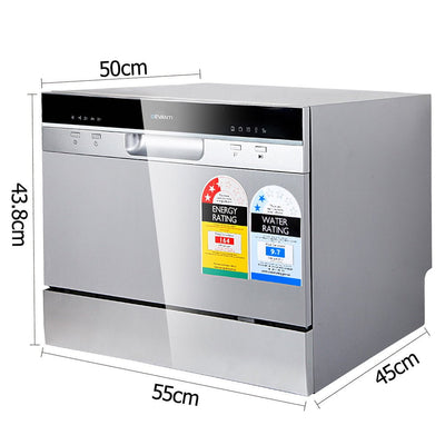 Devanti Benchtop Dishwasher 6 Place Bench Top Countertop Dishwasher Freestanding Payday Deals