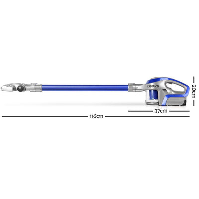Devanti Cordless Stick Vacuum Cleaner - Blue & Grey