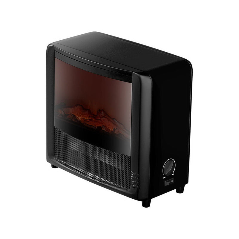 Devanti Electric Fireplace 3D Flame Effect Timer Portable Indoor Heater 2000W Payday Deals