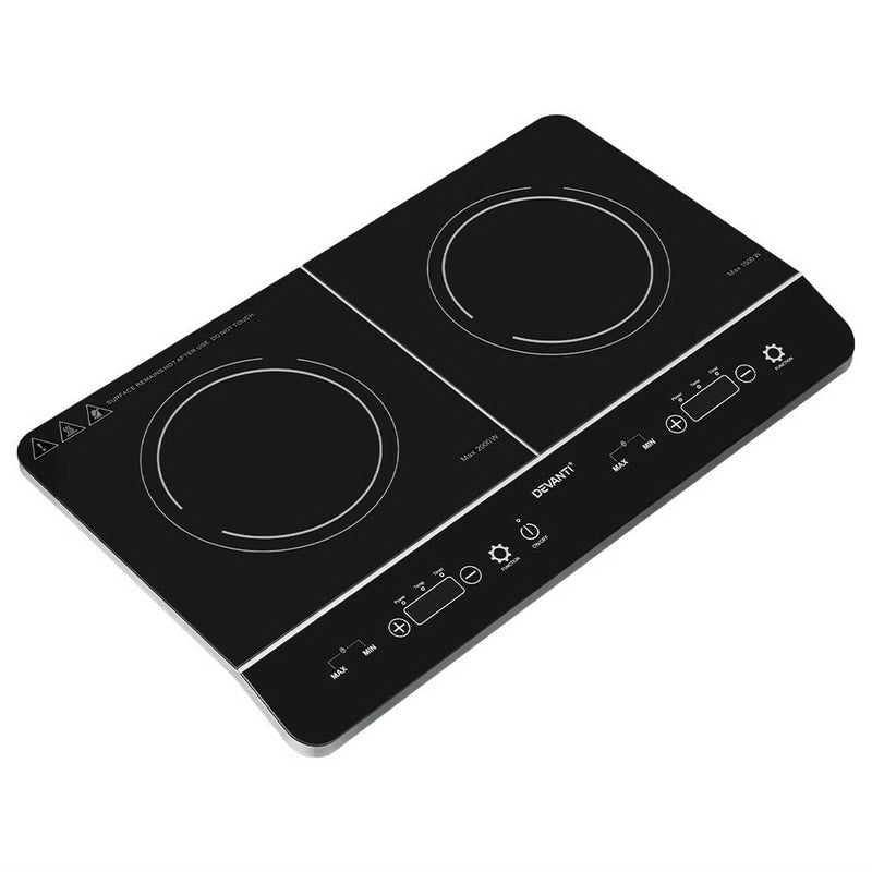 Devanti Electric Induction Cooktop 60cm Portable Kitchen Ceramic Glass Cooker Payday Deals