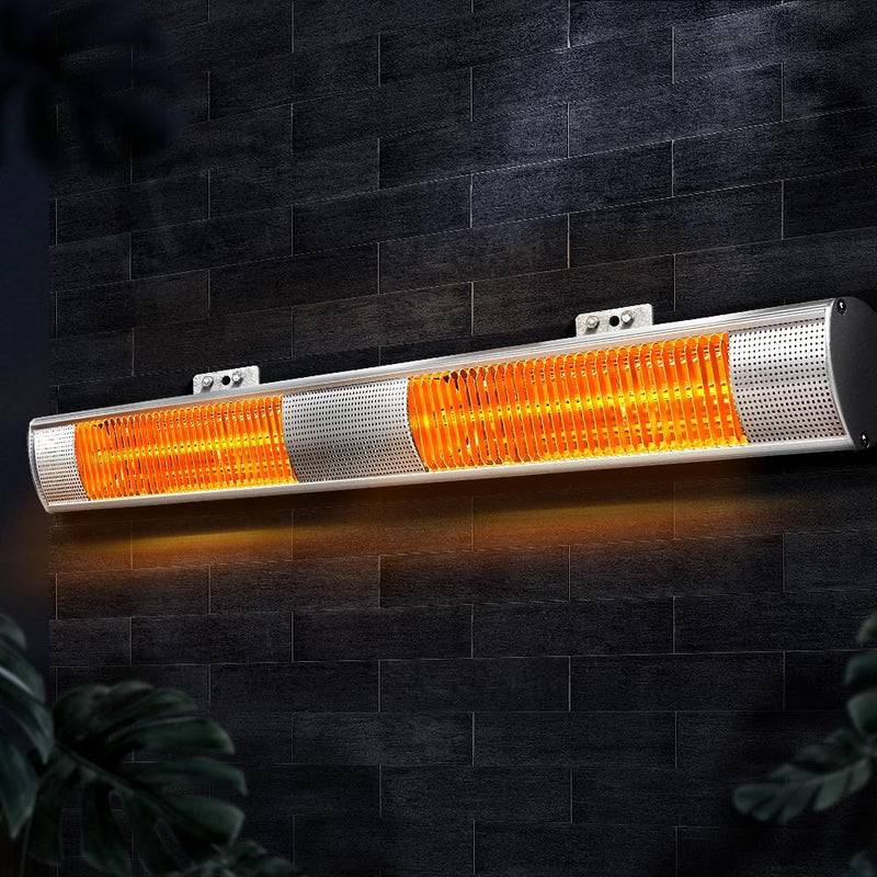 Devanti Electric Infrared Heater Outdoor Radiant Strip Heaters Halogen 3000W