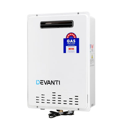 DEVANTI Gas Water Heater LPG 26L White