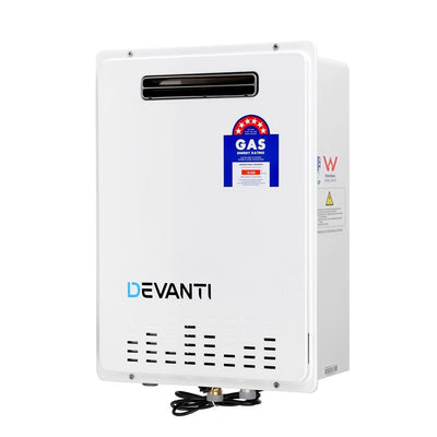 Gas Water Heater NG Natural Gas 30L White