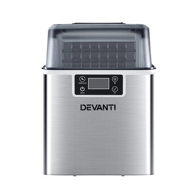 Devanti Ice Maker Machine Commercial Portable Ice Cube Tray Countertop 3.2L Payday Deals