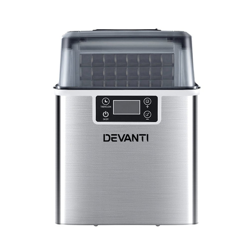 Devanti Ice Maker Machine Commercial Portable Ice Cube Tray Countertop 3.2L Payday Deals