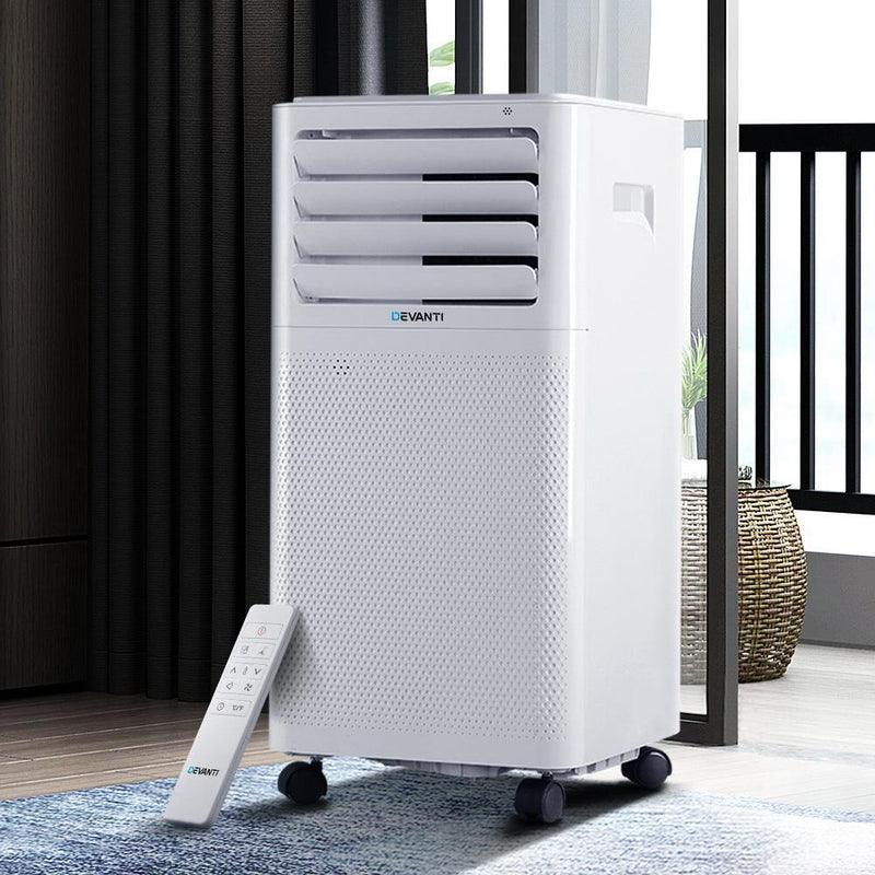Devanti Portable Air Conditioner Window Kit Cooling Mobile Fan 9000BTU 2500W Payday Deals