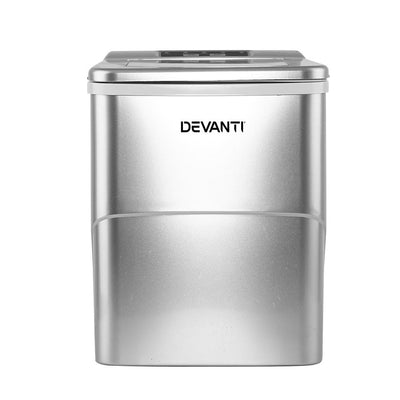 Devanti Portable Ice Cube Maker - Silver Payday Deals