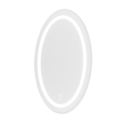 Devanti Round Wall Bathroom Vanity Makeup Mirror LED Illuminated Light Touch Switch 63cm