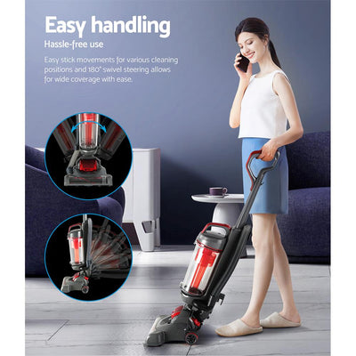 Devanti Upright Vacuum Cleaner Stick Bagless Free-standing Cyclone Filter 1000W Payday Deals