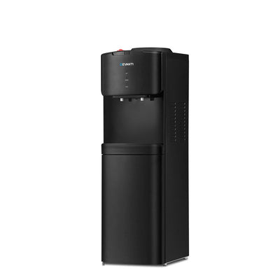 Devanti Water Cooler Dispenser Mains Bottle Stand Hot Cold Tap Office Black Payday Deals