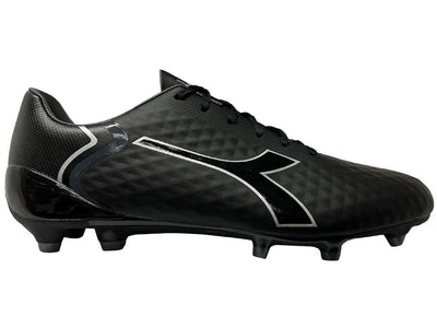 Diadora Men's Sabre Football Soccer Boots with Spikes Footy - Black/Silver Payday Deals