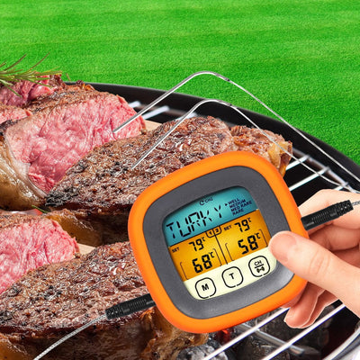 Digital Food Thermometer BBQ  2 Probe Cooking Meat Kitchen Temperature Magnet Payday Deals