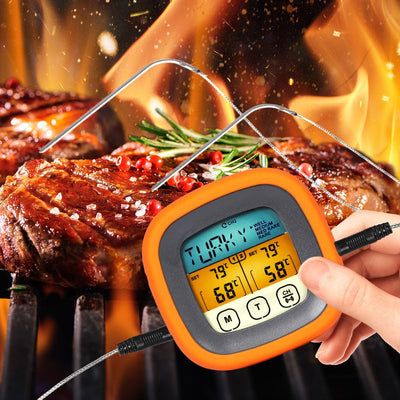 Digital Food Thermometer BBQ  2 Probe Cooking Meat Kitchen Temperature Magnet Payday Deals