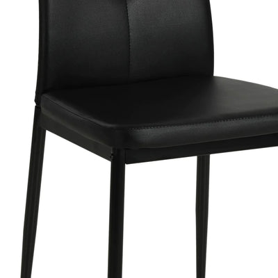 Dining Chairs 2 pcs Black Faux Leather Payday Deals