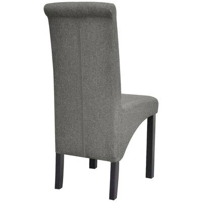 Dining Chairs 2 pcs Light Grey Fabric Payday Deals