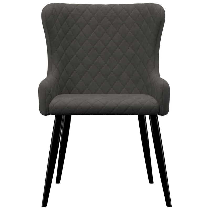 Dining Chairs 4 pcs Grey Velvet Payday Deals