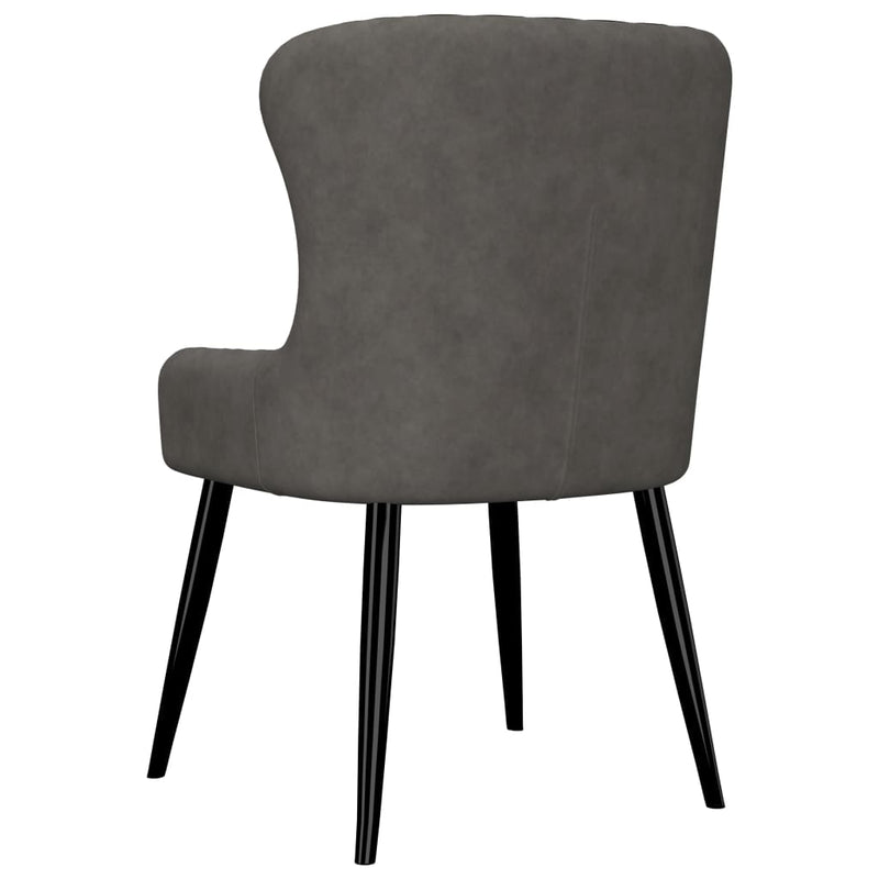 Dining Chairs 4 pcs Grey Velvet Payday Deals