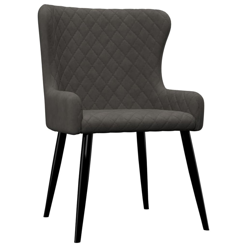 Dining Chairs 6 pcs Grey Velvet Payday Deals