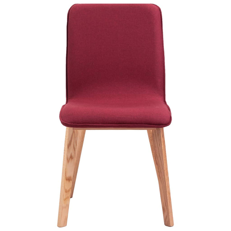 Dining Chairs 6 pcs Red Fabric Payday Deals