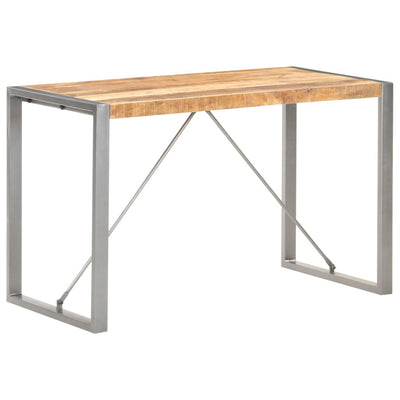Dining Table 120x60x75 cm Solid Rough Mango Wood Payday Deals