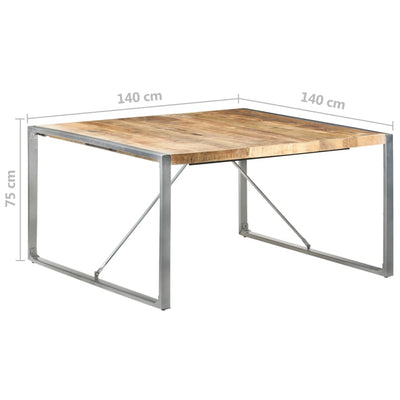 Dining Table 140x140x75 cm Solid Wood Mango Payday Deals