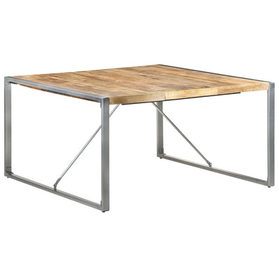 Dining Table 140x140x75 cm Solid Wood Mango Payday Deals