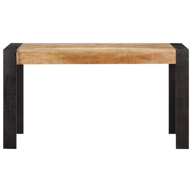 Dining Table 140x70x76 cm Solid Rough Mango Wood Payday Deals