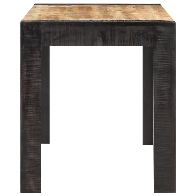 Dining Table 140x70x76 cm Solid Rough Mango Wood Payday Deals