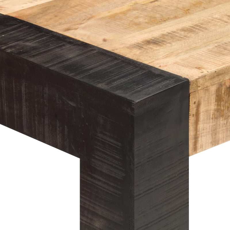 Dining Table 140x70x76 cm Solid Rough Mango Wood Payday Deals