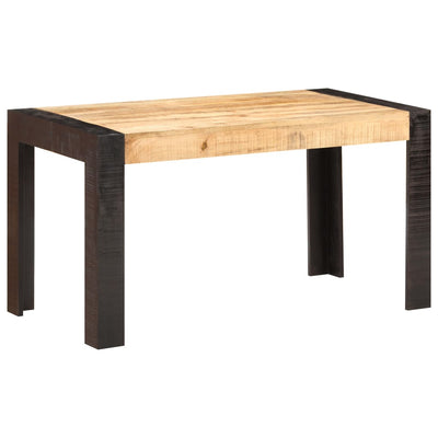 Dining Table 140x70x76 cm Solid Rough Mango Wood Payday Deals