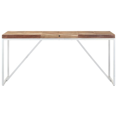 Dining Table 160x70x76 cm Solid Acacia and Mango Wood Payday Deals