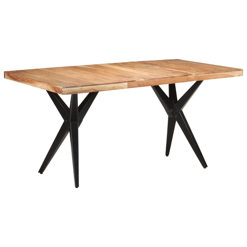 Dining Table 160x80x76 cm Solid Acacia Wood Payday Deals