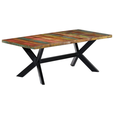 Dining Table 200x100x75 cm Solid Reclaimed Wood Payday Deals