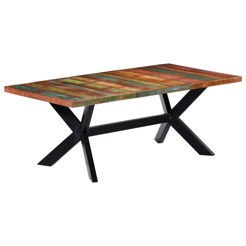 Dining Table 200x100x75 cm Solid Reclaimed Wood Payday Deals